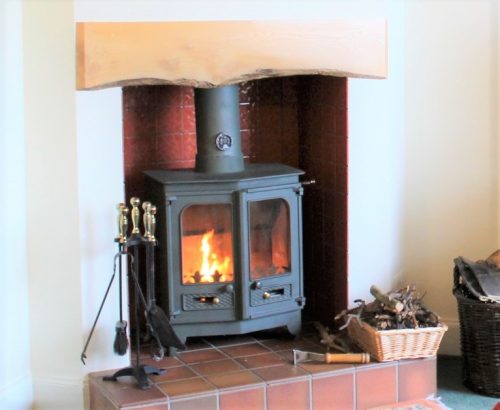 Relax in front of your wood burning stove at Burnbrae Holidays, we provide plenty of wood.