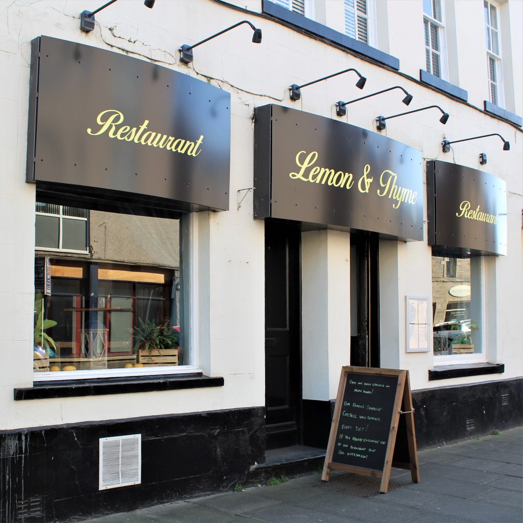 Lemon and thyme restaurant in Kelso. Places to eat.