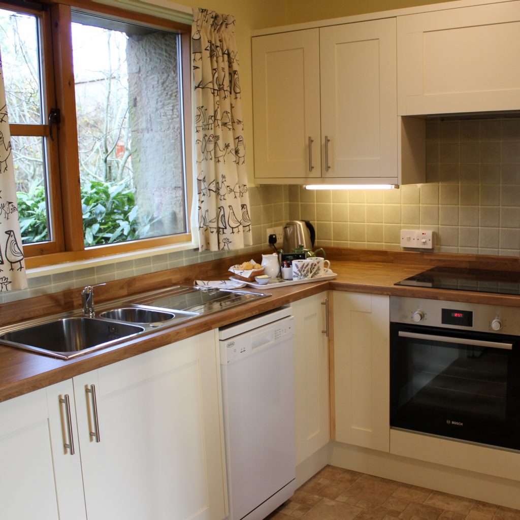 Mungo's Well cottage well equip kitchen with oven & grill, combination microwave, fridge, freezer, dishwasher