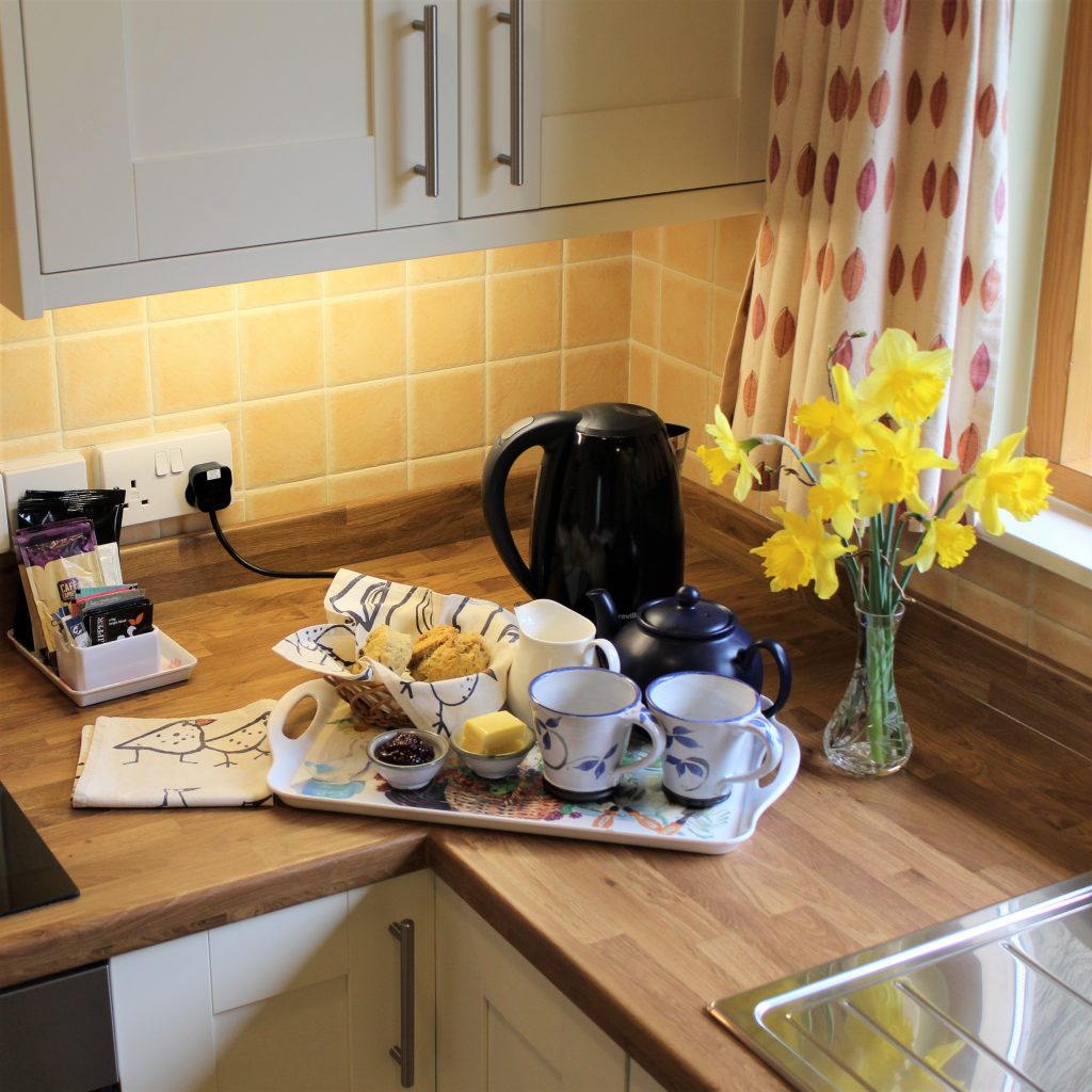 A warm welcome and delicious afternoon tea with home baking awaits your arrival at Mungo's Well Cottage.