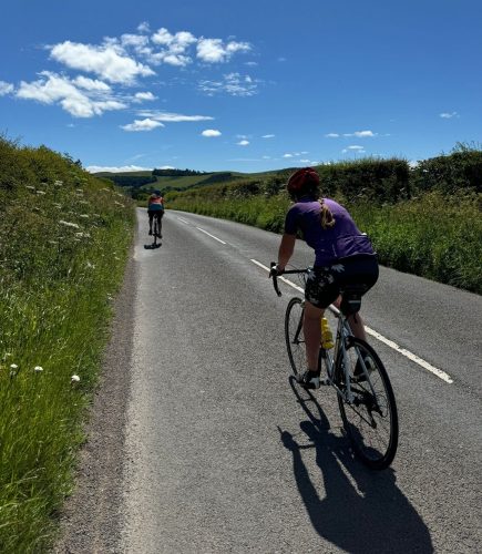 The quiet Border roads are fantastic for exploring the local area. 