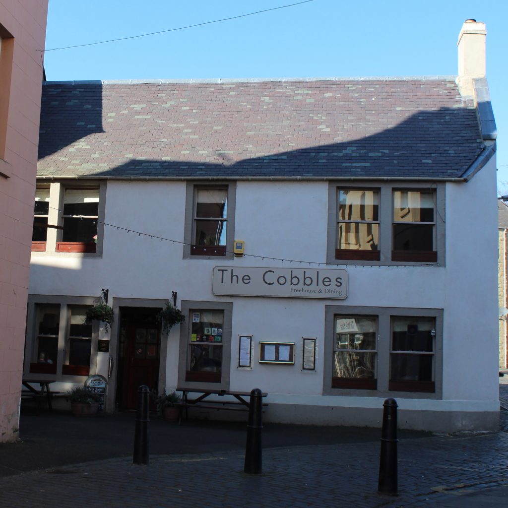 The cobbles pub and restaurant.